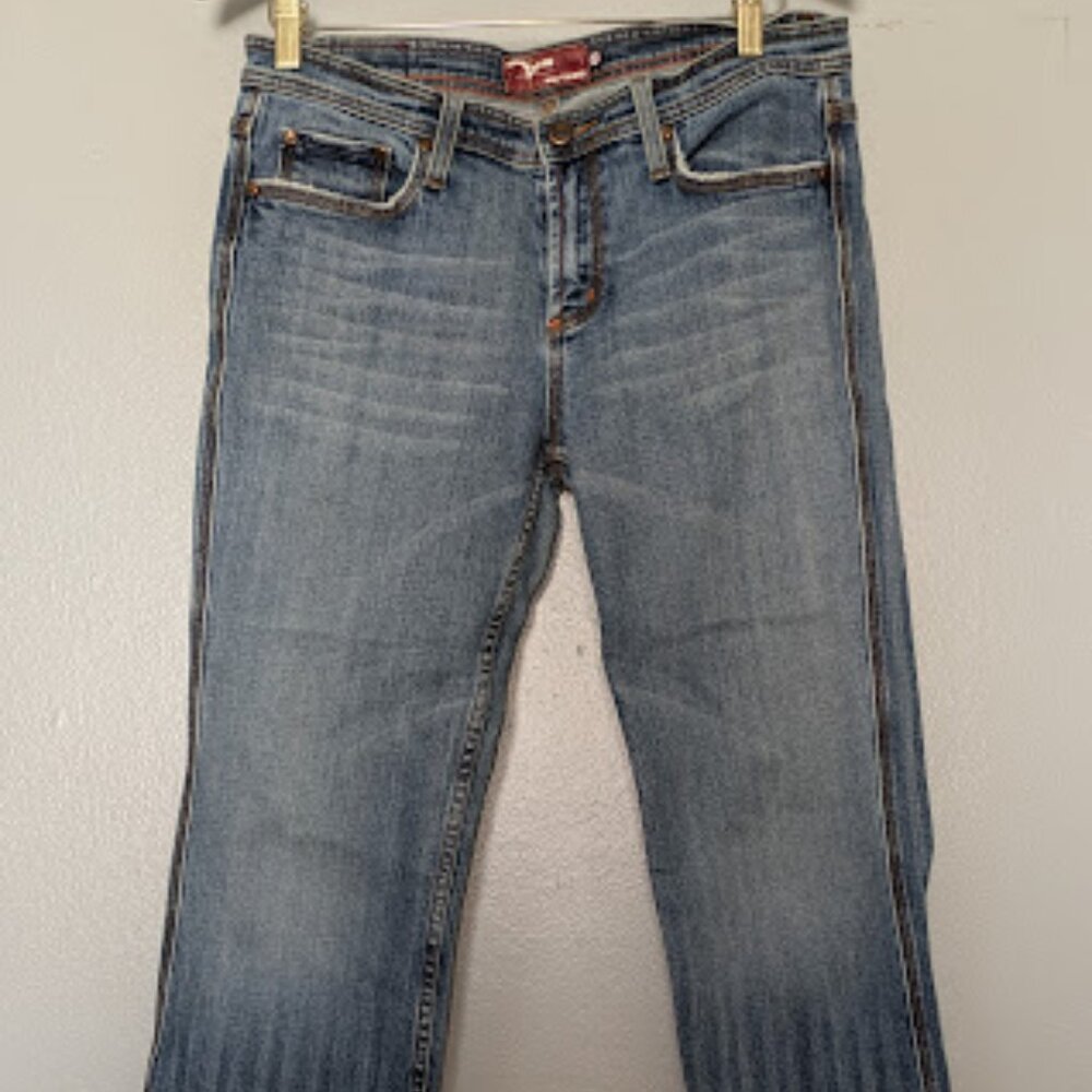 Miss Vigoss Jeans Women’s Size 11/12 Striped Boot Cut Flare Y2K Chic Stylish